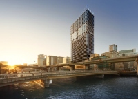 大阪市北区堂島浜二丁目計画の完成イメージ（三井不動産レジデンシャルなど発表資料より）