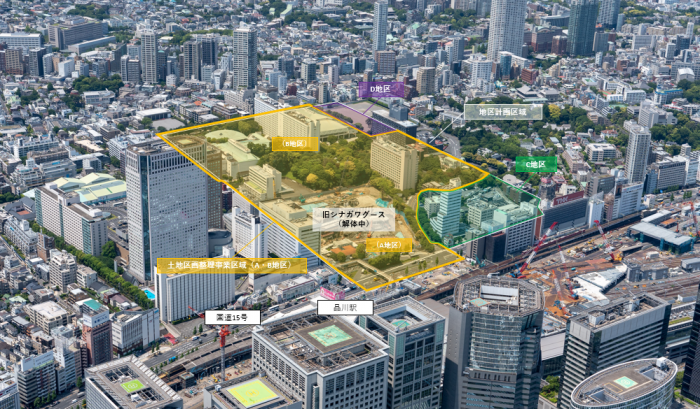 品川駅西口地区（京浜急行電鉄発表資料より）