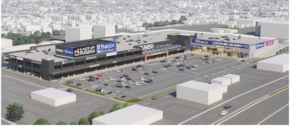 アークスクエア御経塚の開業イメージ（ヤマダホールディングス発表資料より）