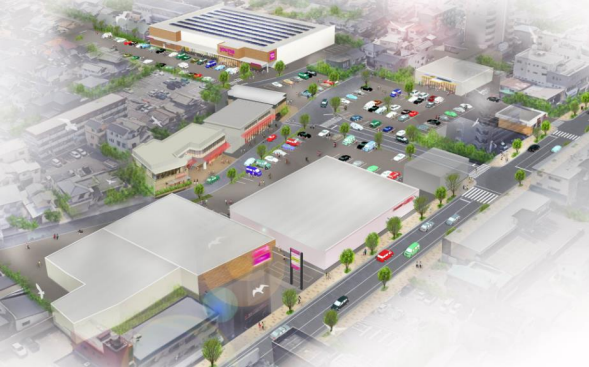 ゆめモール五日市の完成イメージ（イズミ発表資料より）