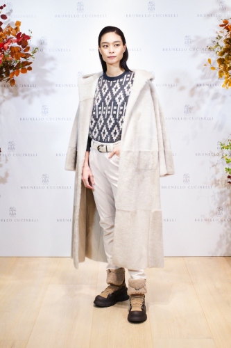「ブルネロ クチネリ」が「モンターニャ・カプセルコレクション」のプレゼンテーションを表参道店で開催