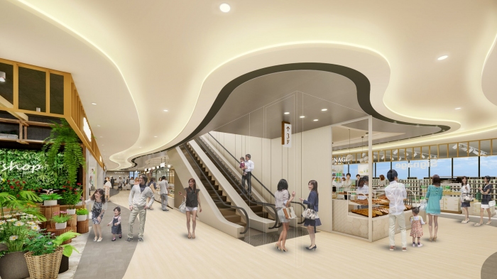 STATION1棟の2F内部イメージ