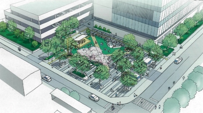 「（仮称）小川にぎわい広場」イメージ