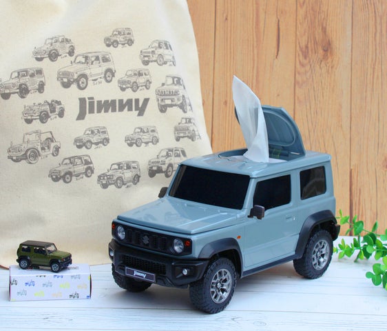 ウェットティッシュケースと、おまけのトートバック、ミニカー。