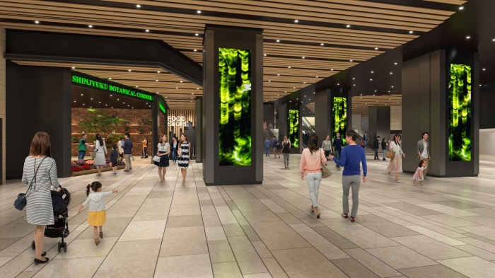 商業機能イメージ（地下１階・駅コンコース）