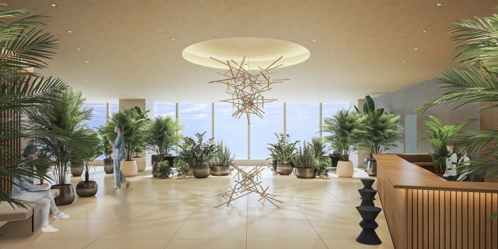 八重洲スカイラウンジの開業イメージ（東京建物発表資料より）