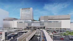 広島駅の新駅ビル開業イメージ（JR西日本発表資料より）