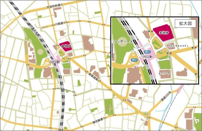 開発の位置図（三井不動産発表資料より）