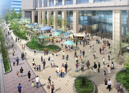 屋外広場イメージパース