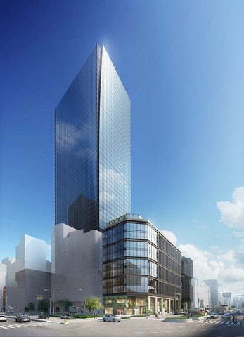 「TOFROM YAESU THE FRONT」（画像右）と「TOFROM YAESU TOWER」（画像左）のイメージ。