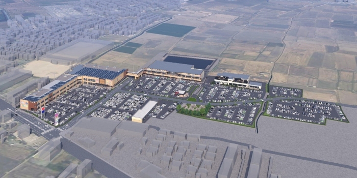 イオンタウン松阪船江の施設イメージ（イオンタウン発表資料より）