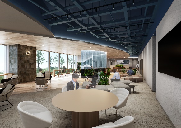 ラウンジの完成予想図