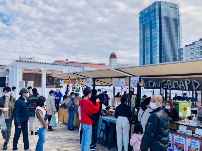 万代テラスの様子（ピーエイの発表資料より）