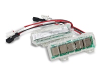 写真はマクセルの全固体電池を搭載した電源モジュール