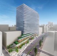 新しい天神センタービルの完成イメージ（野村不動産など発表資料より）