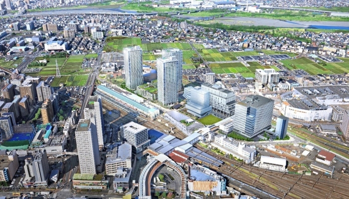 2棟完成後の海老名駅周辺のイメージ