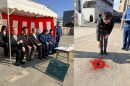 佐賀玉屋新本館 温泉掘削地鎮祭の様子