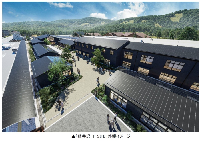軽井沢T-SITEの開業イメージ（三菱地所発表資料より）