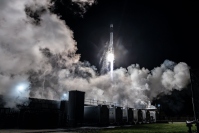 7機目の小型SAR衛星を打ち上げたElectronロケットの様子（画像: Synspective）