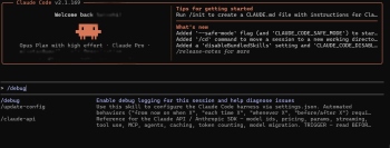 Anthropicのコーディングエージェント「Claude Code」のターミナルでの操作画面。