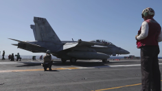 The world's largest aircraft carrier, USS Gerald R. Ford (CVN 78), conducts flight operations during Operation Epic Fury, March 8, 2026. (Navy.mil)
