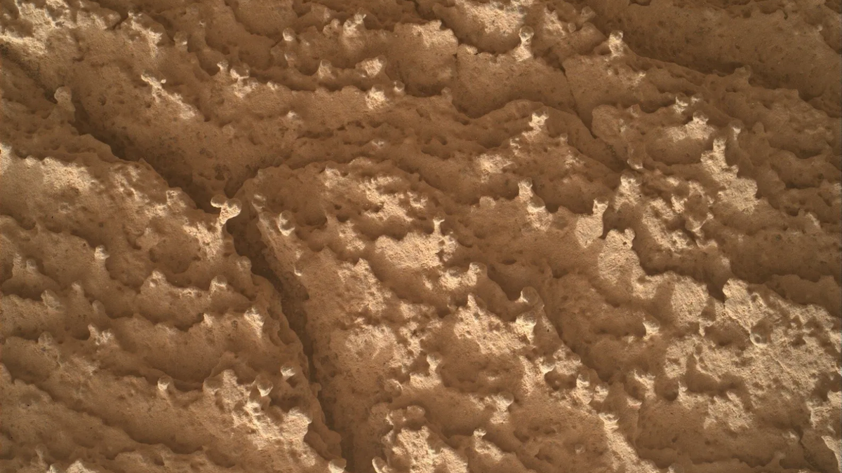 This image was taken by MAHLI onboard NASA's Mars rover Curiosity on Sol 4187. (Nasa.gov)