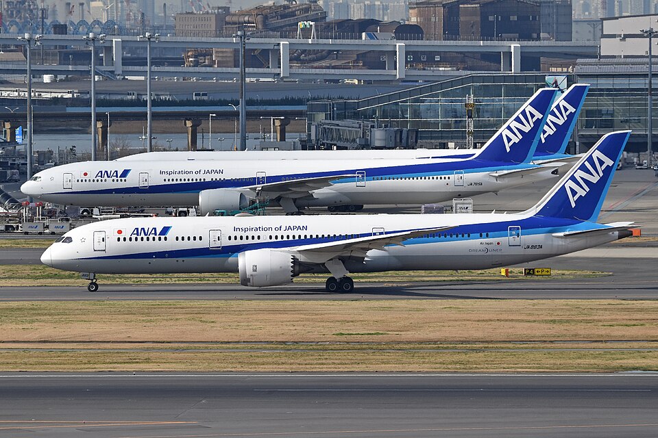 ANAのボーイング787-9（写真：Wikimedia Commons）