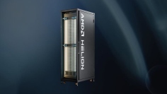 AMD Helion offers an open, flexible blueprint for building agentic AI infrastructure at scale. Introduced in October 2026, it supports CPU-powered racks designed for large-scale AI agent execution, as well as integrated systems that combine CPU execution and GPU inference for enterprise workloads. (Credit: AMD)