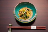 キャンペーンアンバサダー、精進料理シェフの野村 大輔氏がオリーブオイルを活用したオリジナル和食メニューを発表