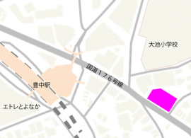 周辺地図(塗色部分が所在地)