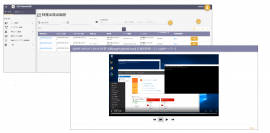 図1. ESS AdminONEのユーザーインターフェイス(特権ID貸出履歴・録画機能) 図1. ESS AdminONEのユーザーインターフェイス(特権ID貸出履歴・録画機能)