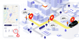 三井不動産／ShareTomorrow「&MOVE」とNearMe「nearMe.Town」が連携
有償の「タクシー相乗りサービス」導入開始
　MaaSサービス「&MOVE」のサービス拡充へ