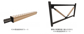 耐震性の高い木質座屈拘束ブレースを共同開発
～中大規模木造建築へも積極導入～