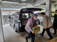 地震被災地への備蓄飲料水等の寄贈について