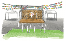 「平和の旗」掲出イメージ 「平和の旗」掲出イメージ