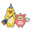 イメージキャラクターのここくんとくらちゃん2