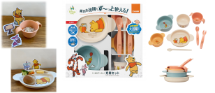 コンビのベビー食器パッケージ初！
くまのプーさんを切って飾れるペーパーフィギュア仕様に(※1)
2022年10月上旬発売