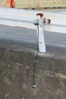 実際に設置された冠水センサー 実際に設置された冠水センサー