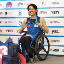 車いすアスリートモデルとしてパリコレに出演するパラクライマー大内秀之 車いすアスリートモデルとしてパリコレに出演するパラクライマー大内秀之