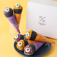 “萌え断カラフルクレープ”の【にぶんのにクレープ】からハロウィン限定商品「紫芋モンブラン・ヴァニーユ」、「かぼちゃのモンブラン・ヴァニーユ」が9月23日(金)に登場！