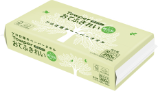 環境に配慮した紙包装パッケージのペーパータオル『タウパー おてふきれい エコM 紙包装タイプ』新発売　シートは、FSC®リサイクル認証紙を採用