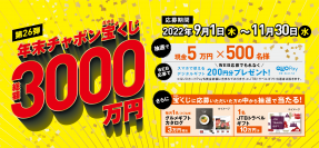 期間内のご入居者も対象「年末チャポン宝゛(だから)くじ」　不動産管理の株式会社長栄が今年も開催！～現金5万円を500名様にプレゼント！！～