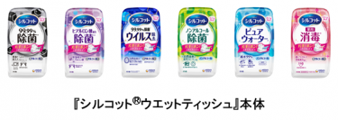 片手でウエットシートが取り出しやすく、最後まで乾きにくい※1『シルコット(R)ウエットティッシュ』本体　新改良