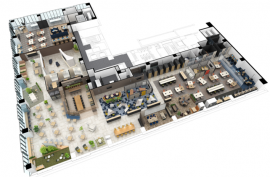 新岡山本社イメージパース図 新岡山本社イメージパース図