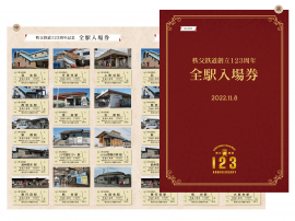 秩父鉄道創立123周年記念全駅入場券 イメージ 秩父鉄道創立123周年記念全駅入場券 イメージ
