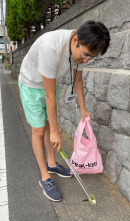 これまで100万個以上のゴミを拾ってきた吉川充秀氏 これまで100万個以上のゴミを拾ってきた吉川充秀氏