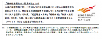 ７年連続で「健康経営優良法人（ホワイト500）」に認定