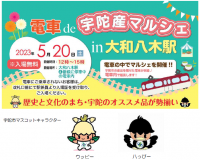 宇陀市・近畿日本鉄道のコラボ企画！「電車 de 宇陀産マルシェ in 大和八木駅」を開催します。