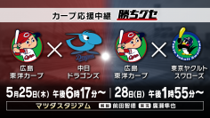 【勝ちグセWeek】HOMEでカープ&サンフレ三昧!!