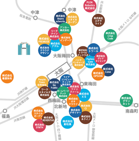【2023年版】大阪のスタートアップ150社の企業エリアマップを公開【関西スタートアップ通信】